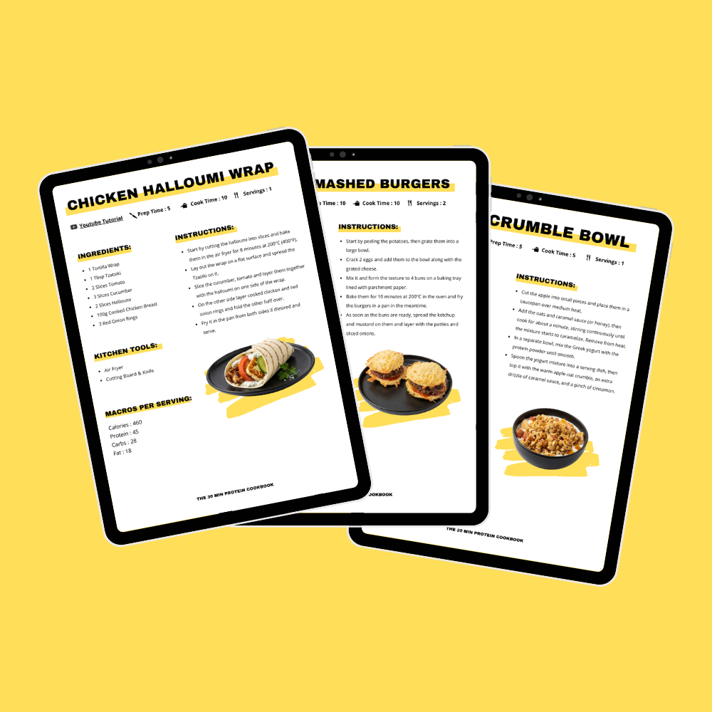 The 30 Minute Protein Cookbook (E-Book)