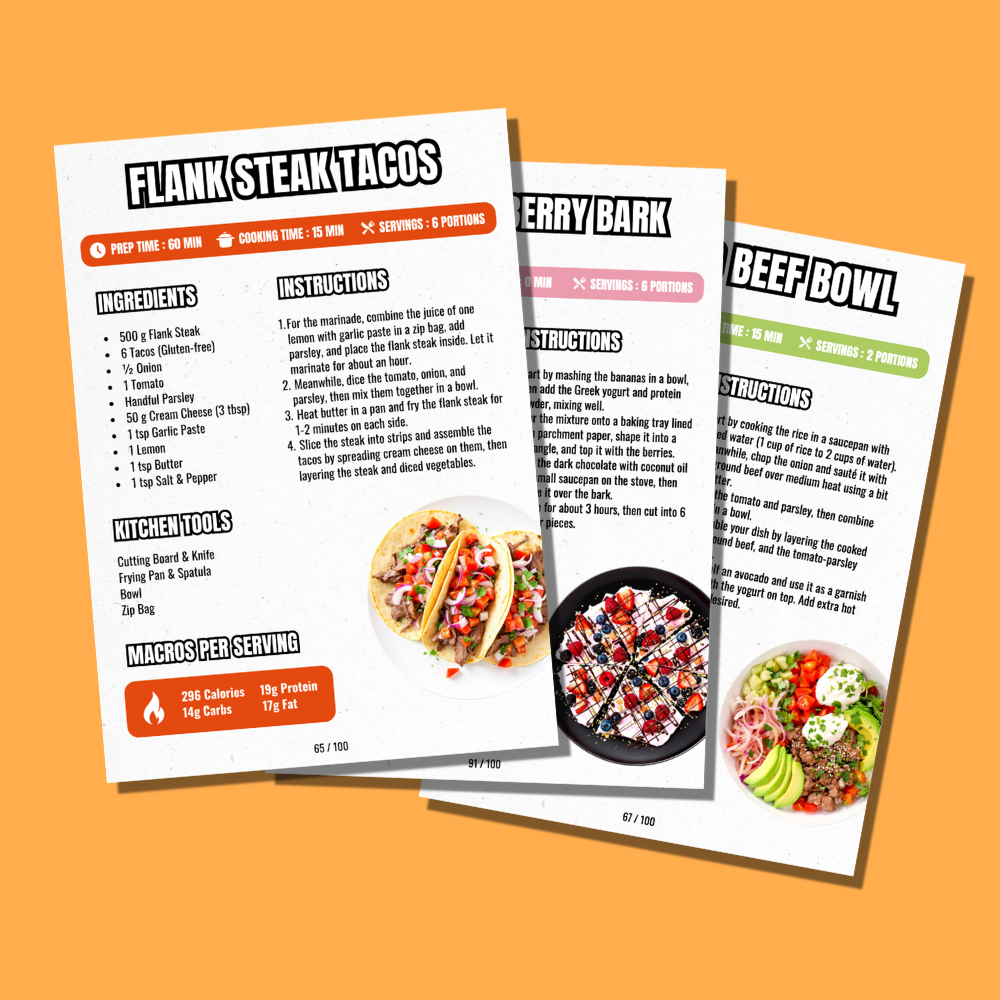 100 Easy High-Protein Recipes (E-Book)
